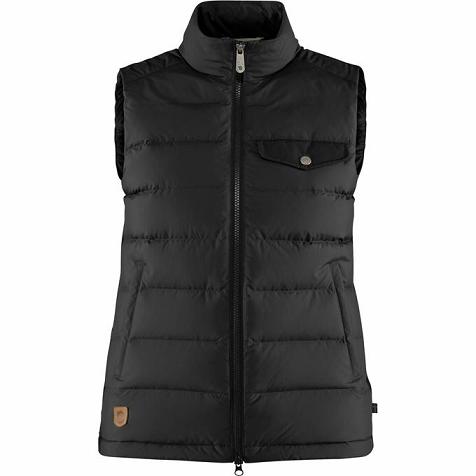 Fjallraven Women Greenland Vest Black PH161858 Philippines